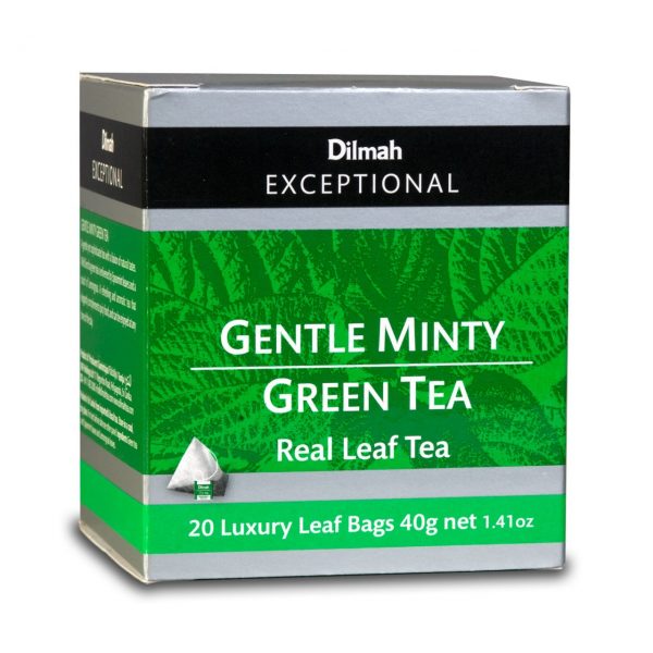 dilmah exceptional gentle minty green tea Box