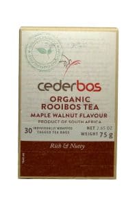 75g Cederbos Rooibos Maple Walnut pack